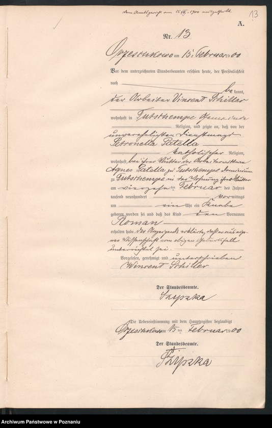 Obraz 16 z jednostki "Geburts-Neben-Register"