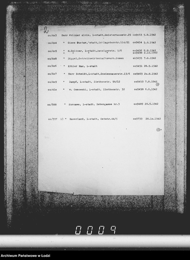 Obraz 5 z jednostki "Konto 00, Komm.381-410 [Rachunki i przekazy pieniężne]"