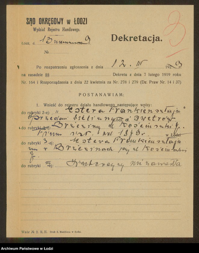 Obraz 5 z jednostki "Estera Frankiensztajn- sprzedaż bielizny i swetrów"