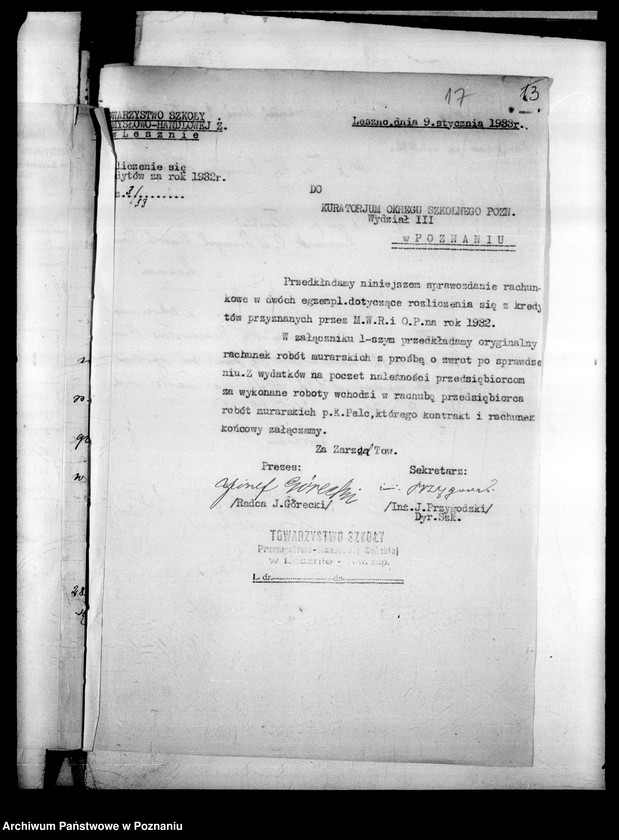 Obraz 20 z jednostki "Państwowa Szkoła Przemysłowo Handlowa Żeńska- Leszno [wykaz abiturientek]"