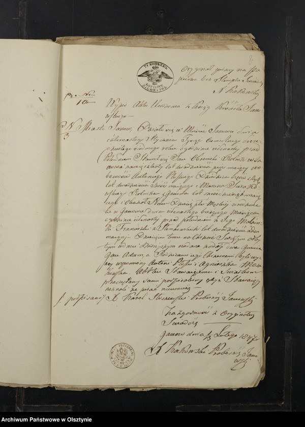 image.from.unit.number "Annexa z rok 1847 Parafij Janowiec"