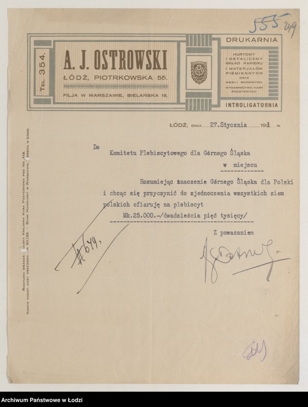 image.from.collection.number "Łódź dla Śląska. W 105. rocznicę plebiscytu z 20 marca 1921 r.111"