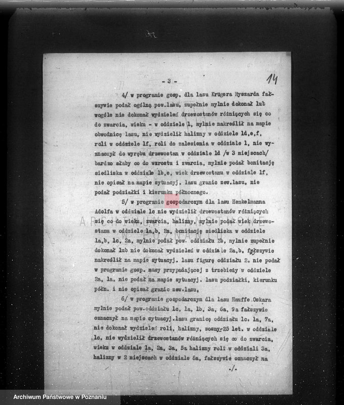 Obraz 19 z jednostki "/Nadzór nad gospodarką leśną/ protokoły badania lasów, programy gospodarcze powiat nowotomyski"