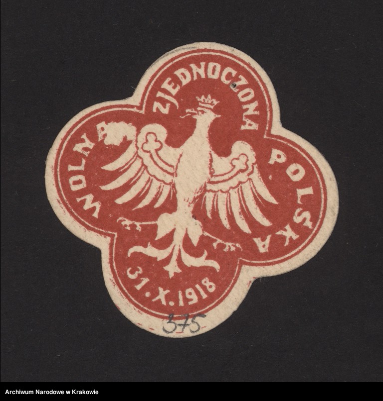 Obraz 12 z kolekcji "Znaczki i cegiełki kwestacyjne w zasobie Archiwum Narodowego w Krakowie111"