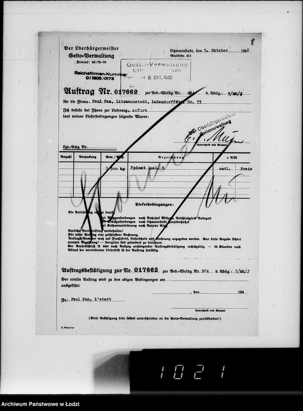 image.from.unit.number "Lebensmitteleinkauf. Aufträge, [Lieferscheinen und Rechnungen] 17661-17725"