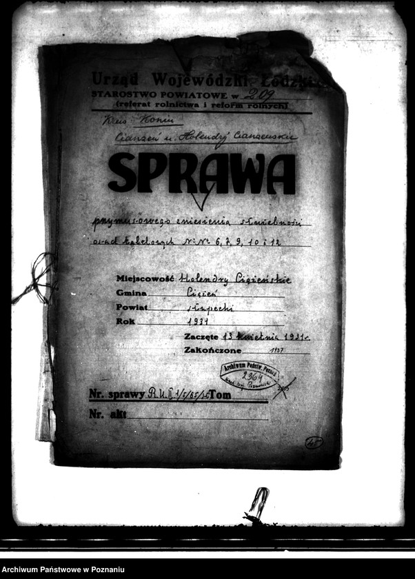 image.from.unit.number "Przymusowe zniesienie służebności osad tabelowych nr 6, 7, 10 i 12 we wsi Ciążeń powiatu konińskiego"