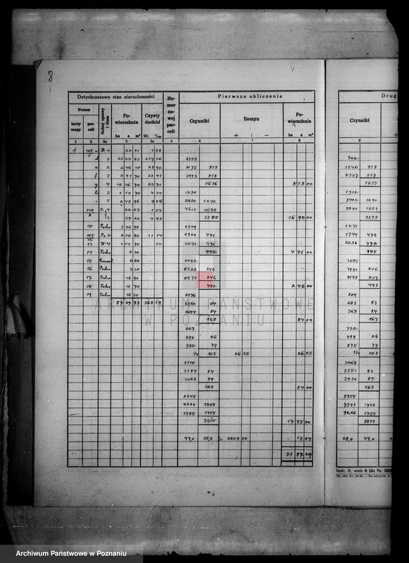 Obraz 12 z jednostki "/Obliczenie pomiarowe obrębu Dębowo i Dąbrowa w powiecie wyrzyskim wraz ze szkicami polowymi/"