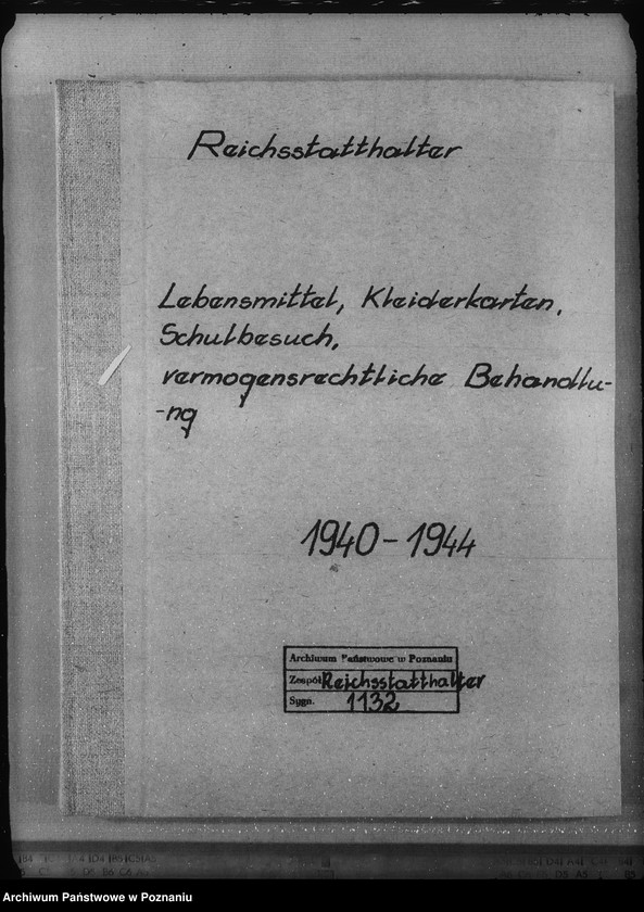Obraz 4 z jednostki "Lebensmittel, Kleiderkarten, Schulbesuch, vermögensrechtliche Behandlung"
