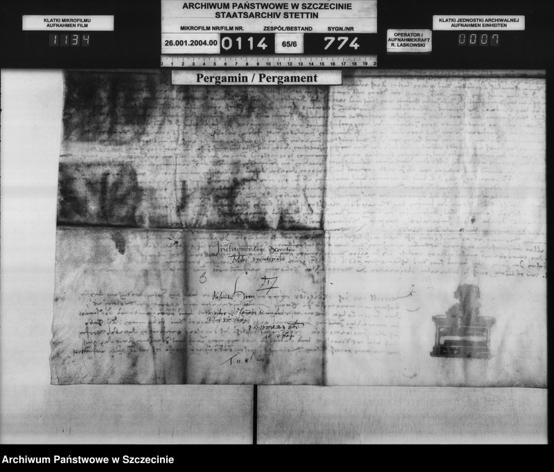 image.from.unit.number "Valentin v. Horn zu Schlatkow / Herzog Philipp Julius v. Pommern: Schuldforderung."