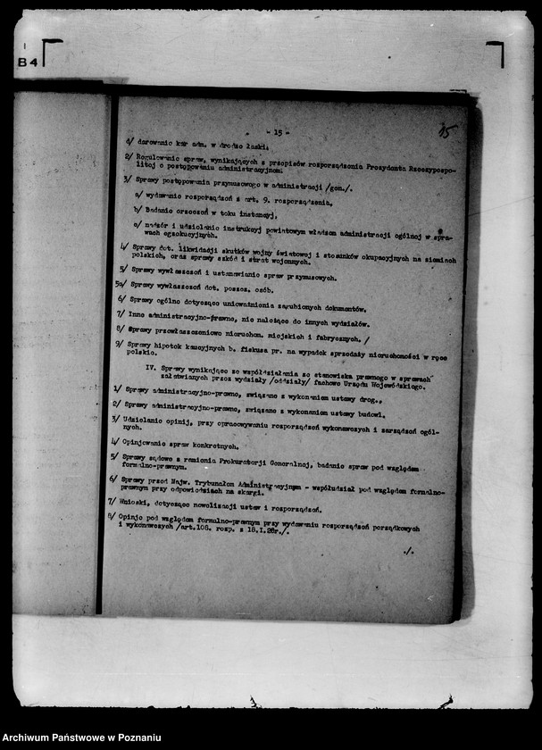 Obraz 18 z jednostki "Statut organizacyjny Urzędu Wojewódzkiego Poznańskiego"