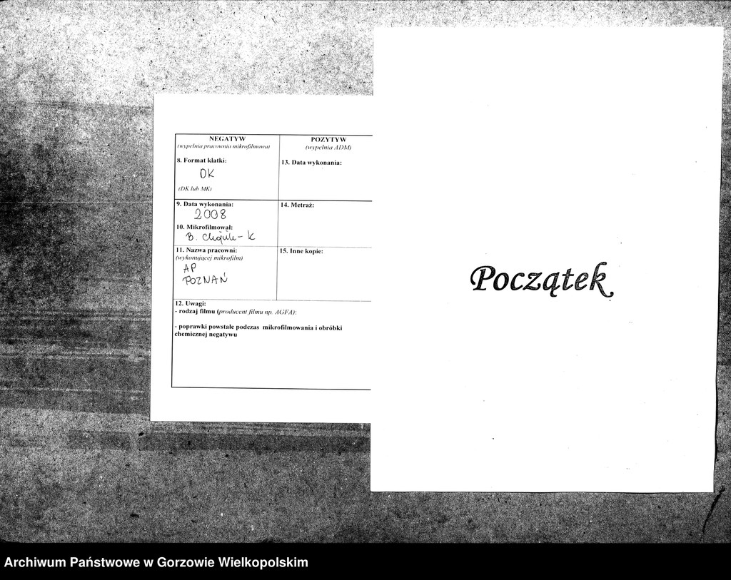image.from.unit.number "Duplikate der Kirchenbücher von der Parochie Gennisch Warthebruch: Ober Gennin (Jeniniec), Alt Gennin (Jeninek), Unter Gennin (Podjenin), Blumenthal (Kwiatkowice), Spiegel (Poźrzadło), Sophienaue (Zosinek), Hankwitzruh (brak polskiego odpowiednika)"