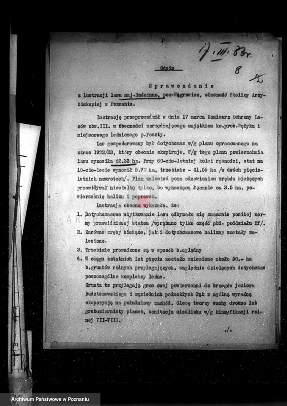 Obraz 12 z jednostki "Nadzór nad gospodarką w lasach majętności Rościnno powiat wągrowiecki"