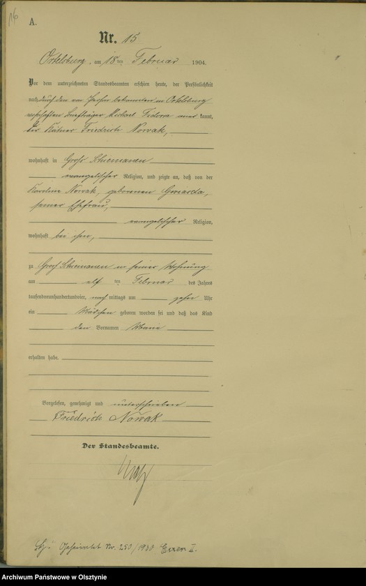 image.from.unit.number "Geburts-Haupt-Register Nr 1 - 71"