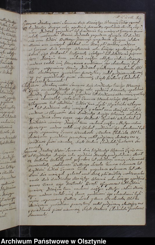 image.from.unit.number "Akta Urodzonych Zmarłych Zaślubionych w parafii Sarnowskiey w roku 1832"