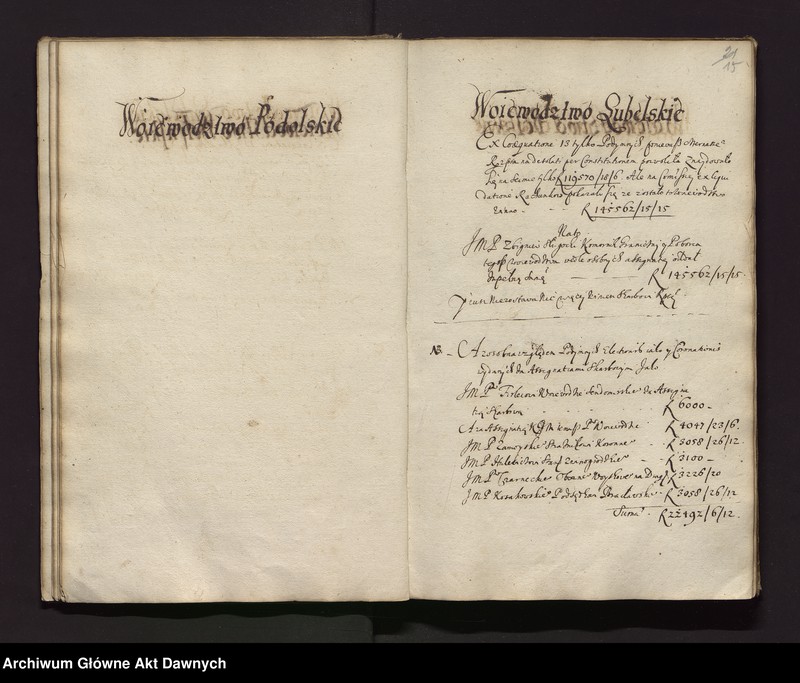 image.from.unit.number "Perceptarz ex coaequatione sejmu 1649 warszawskiego i poborów uchwalonych."