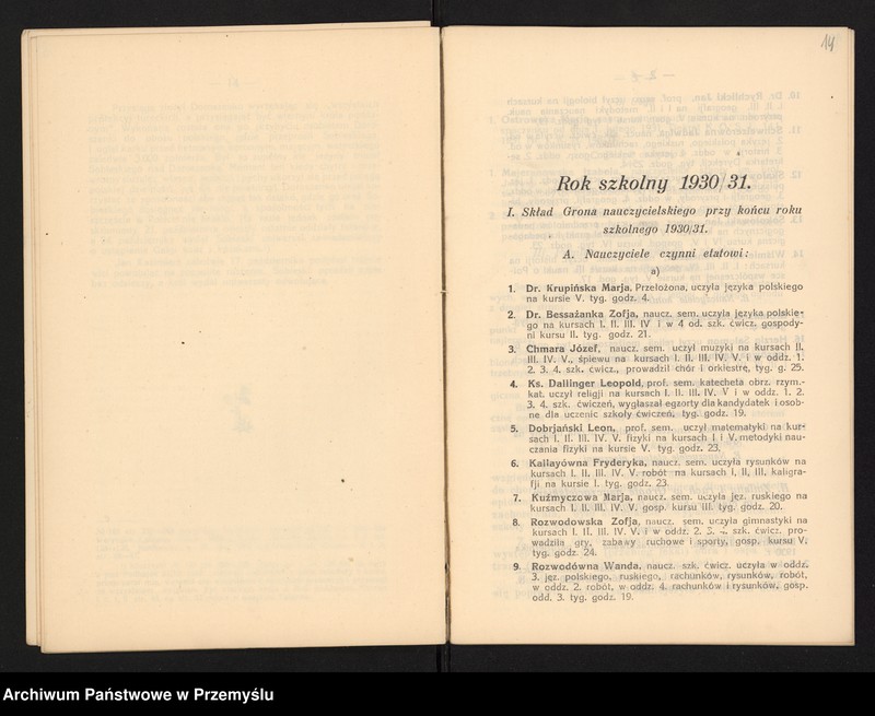 image.from.unit.number "Sprawozdanie Dyrekcji Państw.[owego] Seminarjum Nauczycielskiego Żeńskiego w Kołomyi za rok szkolny 1930/31"