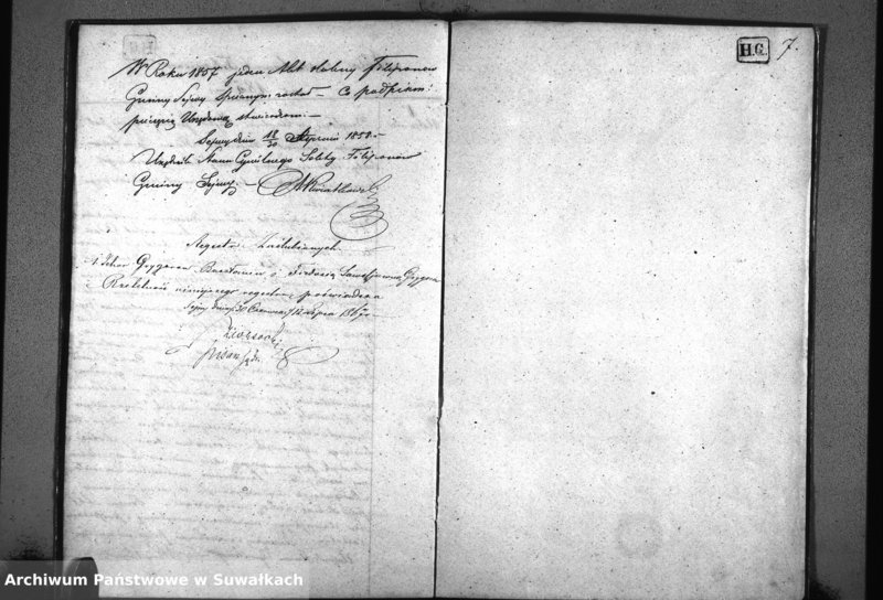 image.from.unit.number "Duplikat Akt Urodzonych, zmarłych i zaślubionych Filiponów w Gminie Sejwy Roku 1857"