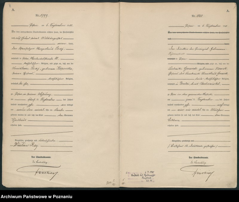 Obraz 7 z jednostki "Księga miejscowa urodzeń tom IV [Rejestr główny urodzeń]"