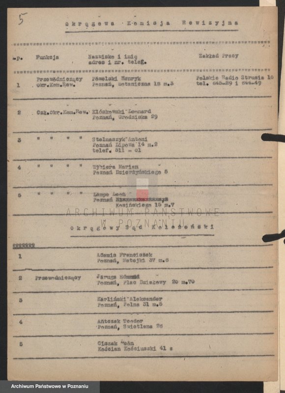 Obraz 14 z jednostki "Informacje o strukturze organizacyjnej i działalności Zarządu Okręgu Związku Bojowników o Wolność i Demokrację w Poznaniu."