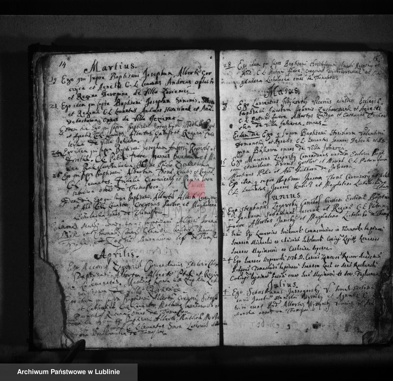 Obraz 10 z jednostki "Liber baptisatorum"