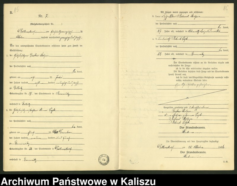 Obraz 10 z jednostki "[Księga małżeństw]"