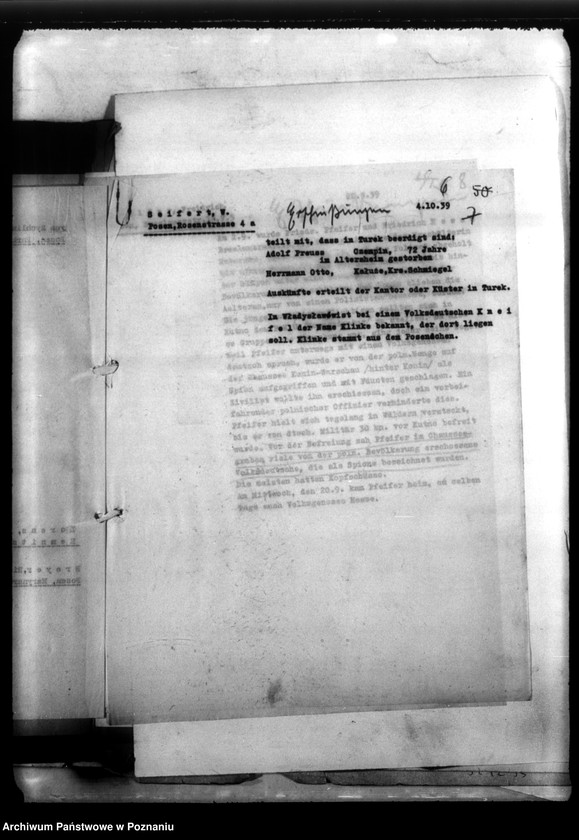 Obraz 10 z jednostki "Berichte über Verhaftungen, Misshandlungen usw."