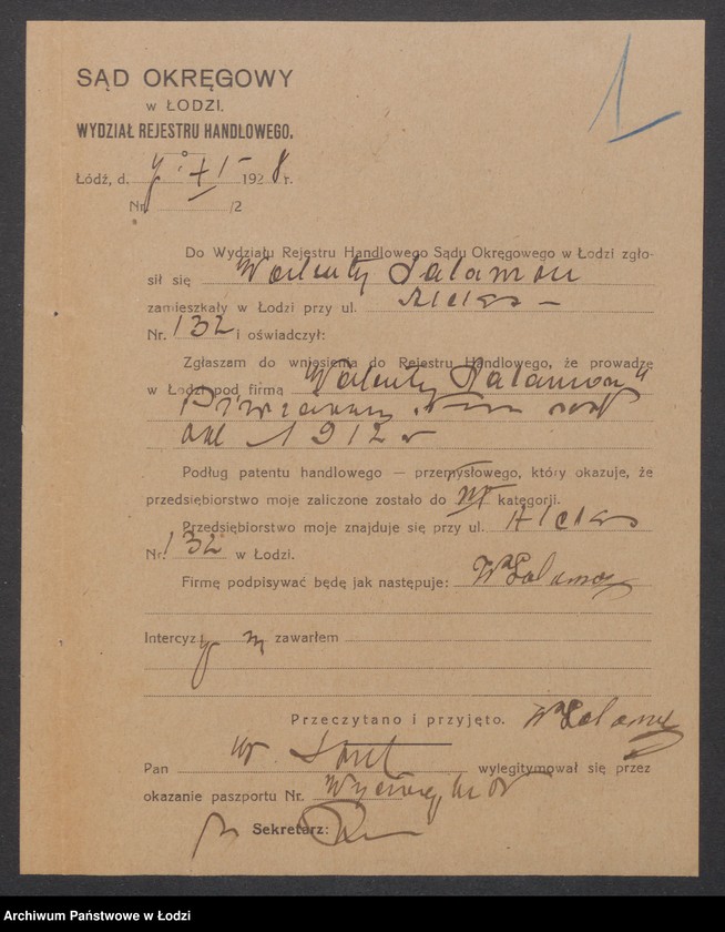 Obraz 3 z jednostki "Walenty Salamon – piwiarnia"