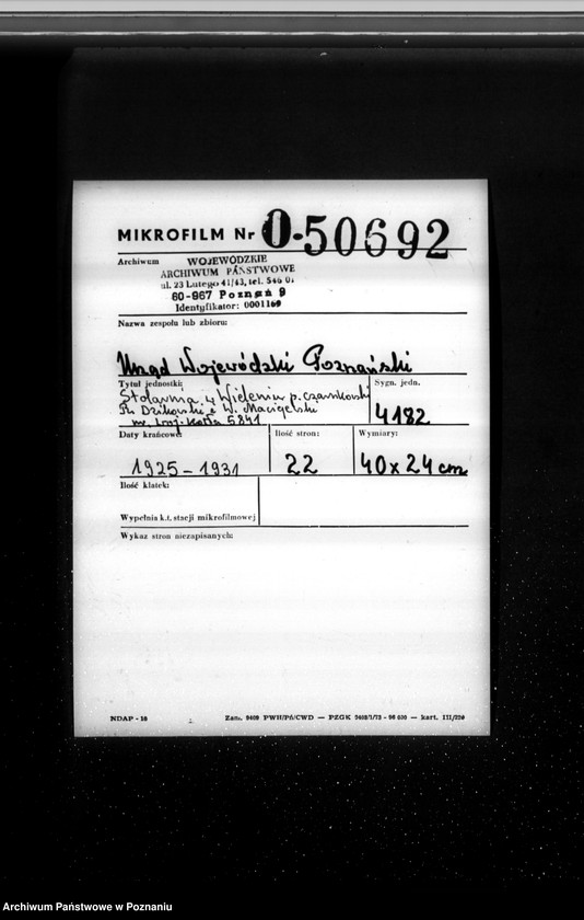 Obraz 2 z jednostki "Stolarnia w Wieleniu pow. czarnkowski, R. Dzikowski i W. Maciejewski nr woj. 5841"