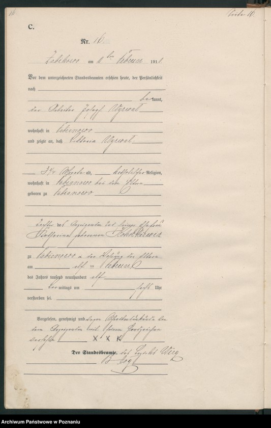 Obraz 19 z jednostki "Sterbe-Haupt-Register"