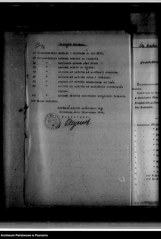 Obraz 17 z jednostki "Miasto Gniewkowo Podatki komunalne /ustawa z dnia 11.8.1923 Dz. URP nr 94 poz. 747/"