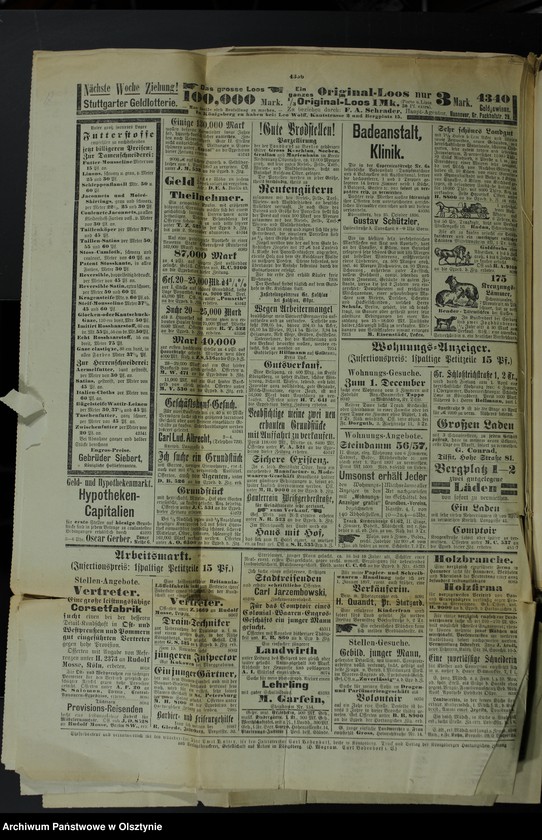 image.from.unit.number "Katholicismus und Polonismus / Nachrichten, Anweisungen, Berichte, 4 Exemplare der "Königsberger Hartungsche Zeitung" von 1896 Jahr und 1 Exemplar der "Osteroder Zeitung" von 1901"