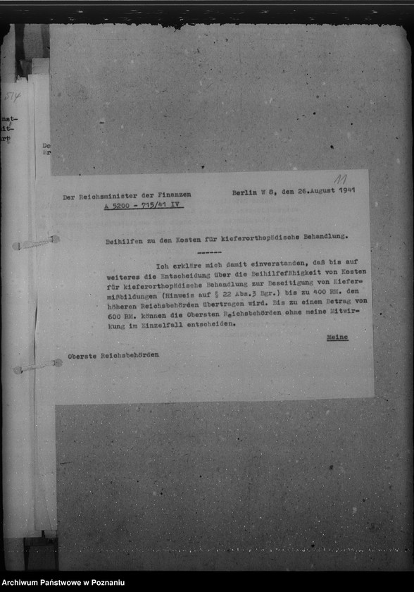 Obraz 16 z jednostki "Notstandsbeihilfen. Unterstützungen"