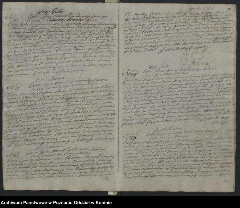 Obraz 13 z jednostki "Księga urodzeń, małżeństw i zgonów"