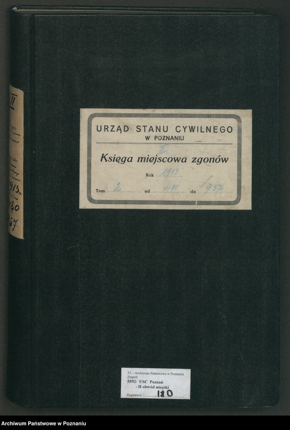Obraz 2 z jednostki "Księga miejscowa zgonów tom II [Rejestr główny zgonów]"