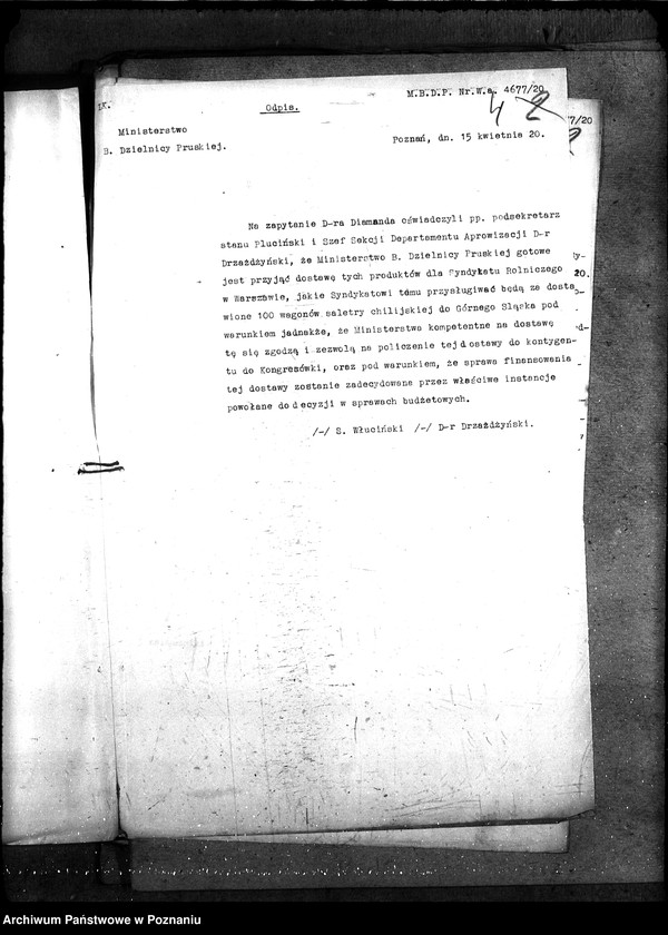 Obraz 8 z jednostki "Sprawy szczegółowo-administracyjne Sztuczne nawozy azotowe"