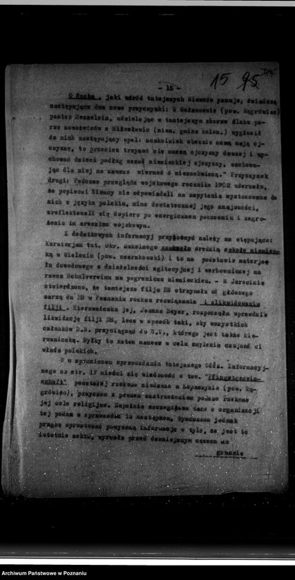 Obraz 19 z jednostki "Sprawozdania sytuacyjne miesięczne za miesiące czerwiec, lipiec, sierpień, wrzesień, październik, listopad 1923 r."