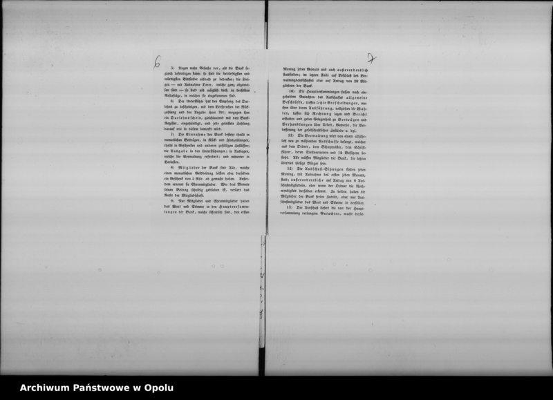 Obraz 9 z jednostki "Acta des Magistrats zu Oppeln betreffend die Hiesige Bürgerbank später benannt Hilfs - Darlehns - Kasse für selbständige Gewerbetreibende de Anno 1848 - 66"
