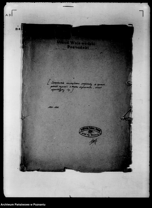 Obraz 4 z jednostki "/Zarządzenia wewnętrzne wojewody w sprawie podziału czynności w Urzędzie Wojewódzkim, statut organizacyjny itp./"