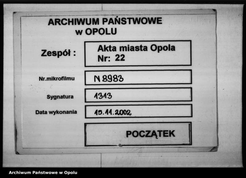 Obraz 1 z jednostki "Acta von Anstellung des fourage Magazin Rendanten zu Oppeln so wie dessen Cautions Leistung und Amtsführung betreffend. de anno 1809 bis um [1817]"