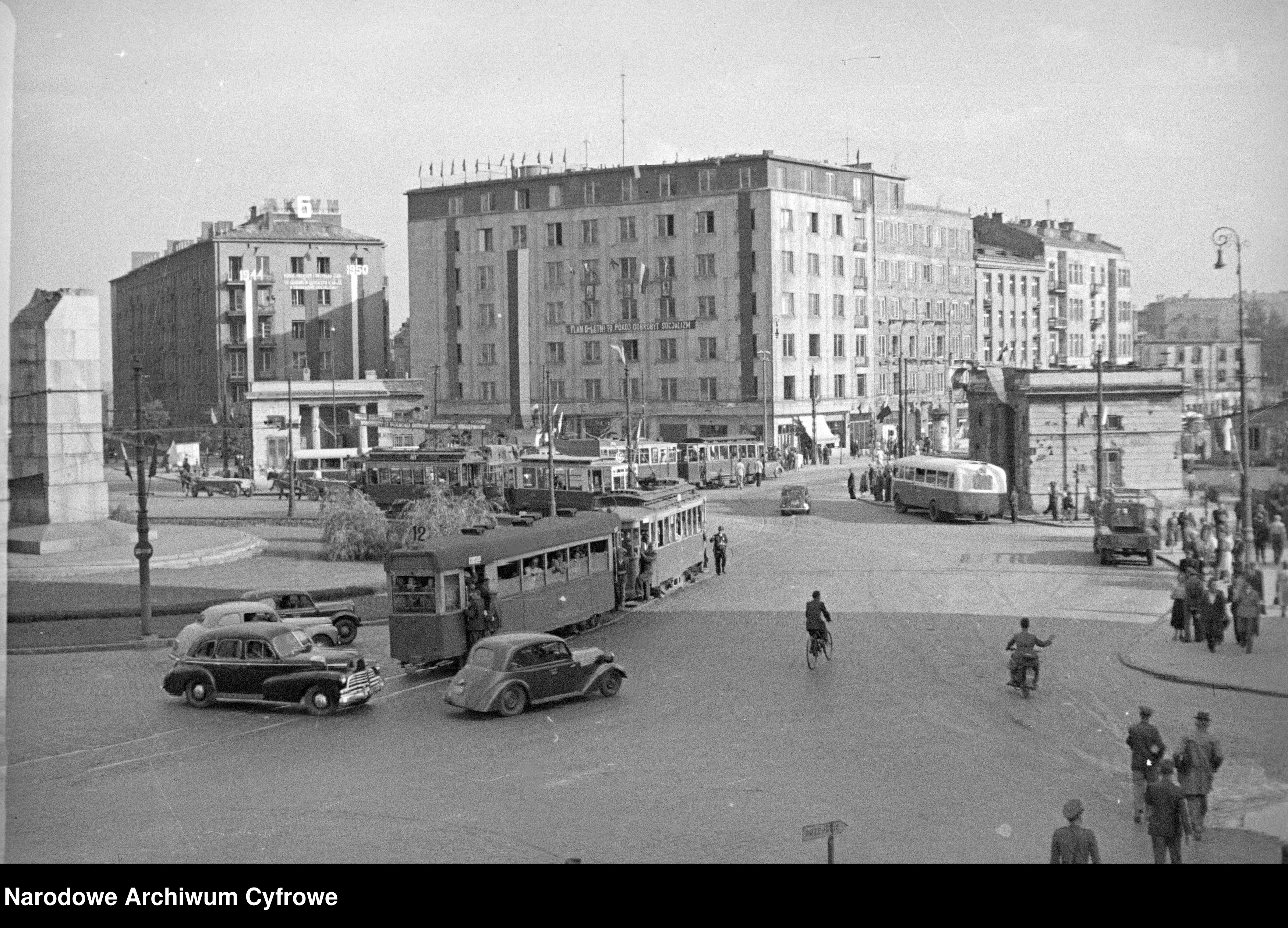 Skan z jednostki: Plac Unii Lubelskiej w Warszawie