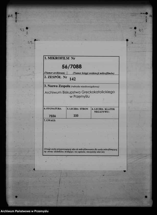 image.from.unit.number "[Kopie ksiąg metrykalnych parafii Śliwnica z filiami Komary, Tarnawce (dekanat Przemyśl)]"