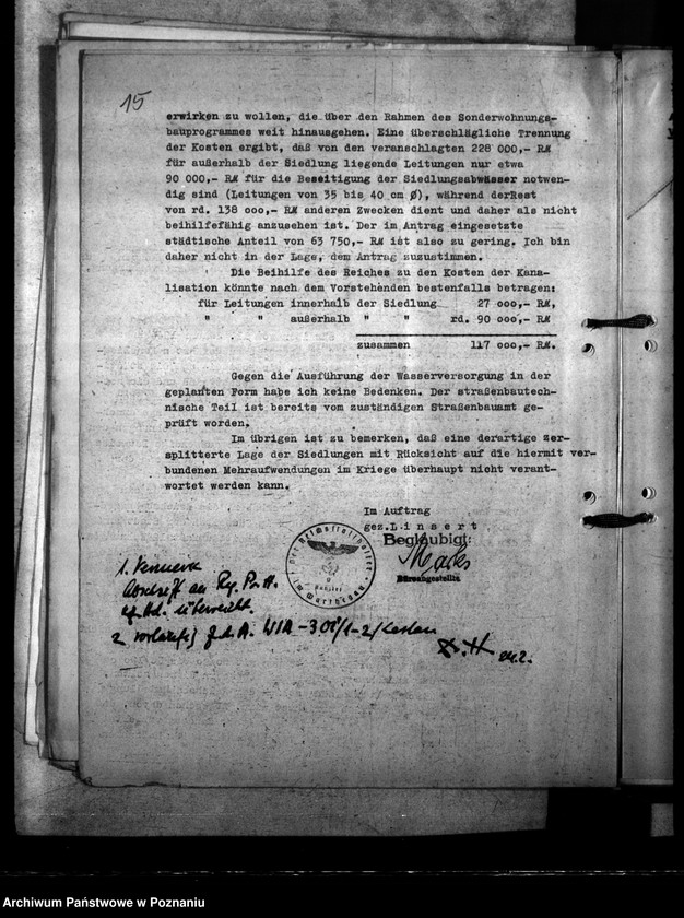 Obraz 19 z jednostki "Finanzierungshilfe. Antrag der Stadt Leslau (Włocławek)"