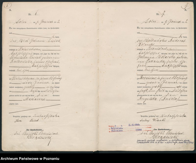 Obraz 6 z jednostki "Geburts-Haupt-Register"