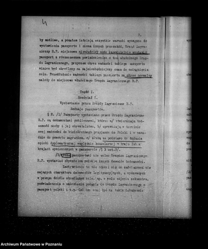 Obraz 8 z jednostki "/Sprawy paszportów zagranicznych- instrukcja portowa dla Urzędów Zagranicznych /tajne/"