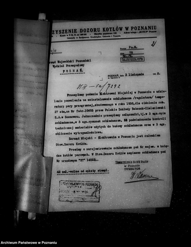 Obraz 6 z jednostki "Elektrownia Poznań Tama Garbarska nr woj. 7292"