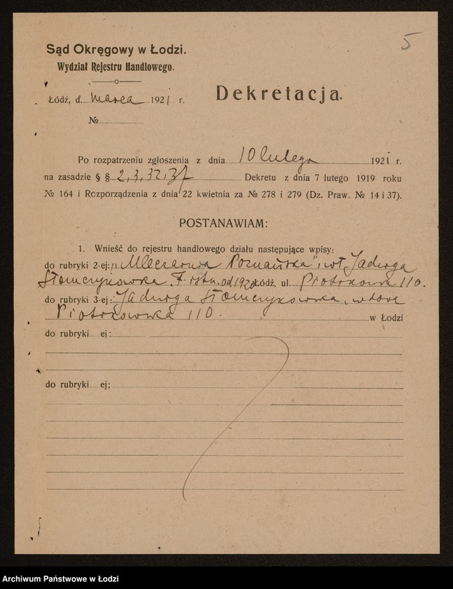 Obraz 7 z jednostki "Jadwiga Słomczykowska - Mleczarnia Poznańska"