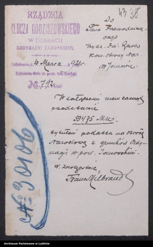 image.from.collection.number "Wojewódzki Komitet Obrony Narodowej w Lublinie - zadania w obliczu wojny 1920 r.111"