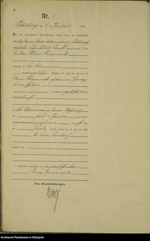 image.from.unit.number "Geburts-Haupt-Register Nr 1 - 71"