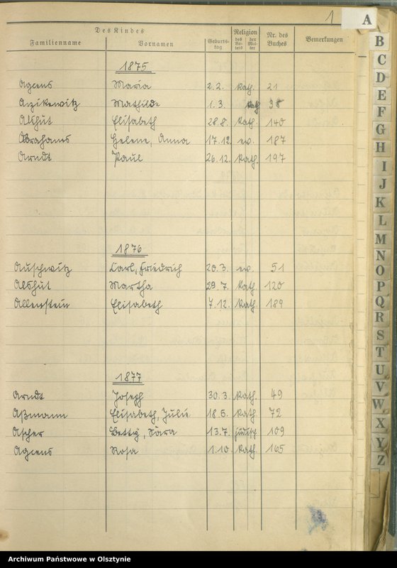 image.from.unit "Alphabetisches Namenverzeichnis zum Geburtenbuch"