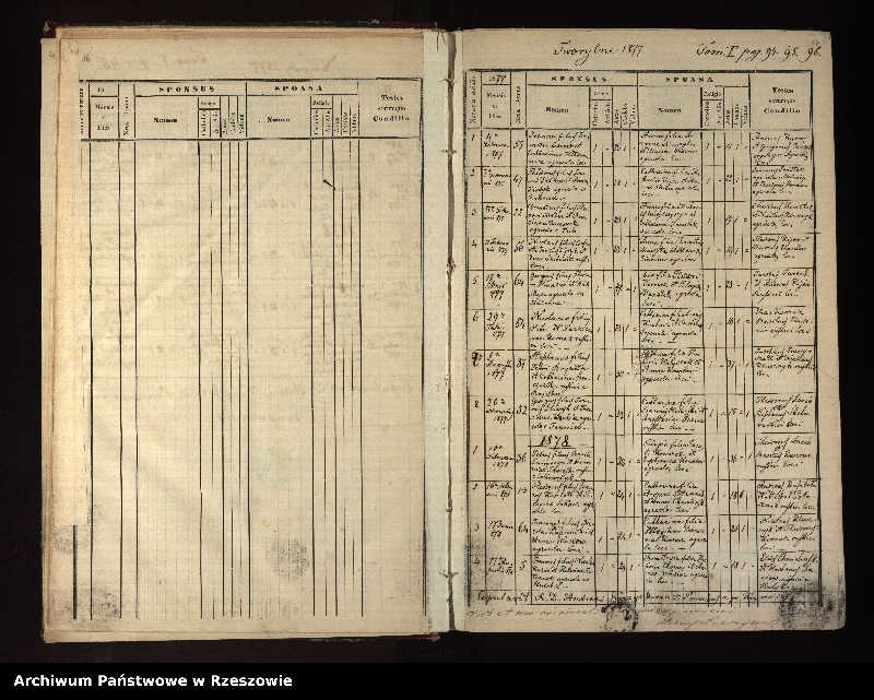 Obraz 12 z jednostki "Księga urodzeń, małżeństw i zgonów dla miejscowości Krywe (Krzywe), Hulskie i Tworylne"